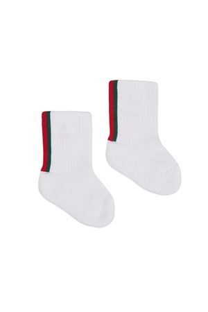 calzini in cotone bianco GUCCI KIDS | 8113553KABR9066